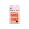 Orange Round Press On Nails 24pc