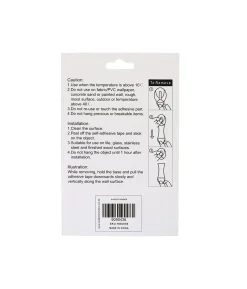 5 Oval Hooks +6 Adhesive
