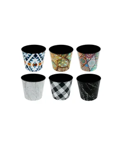 Painted Plastic Flower Pot Assorted