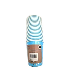 Paper Cups Blue With Silver Dot 9oz x 20pc