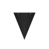 Paper Flag Banner With Ribbon Black 8pk