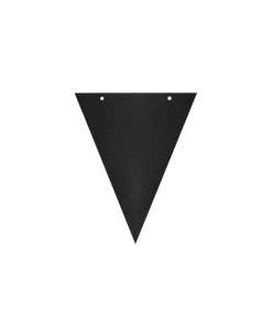 Paper Flag Banner With Ribbon Black 8pk