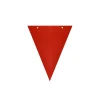 Paper Flag Banner With Ribbon Red 8pk