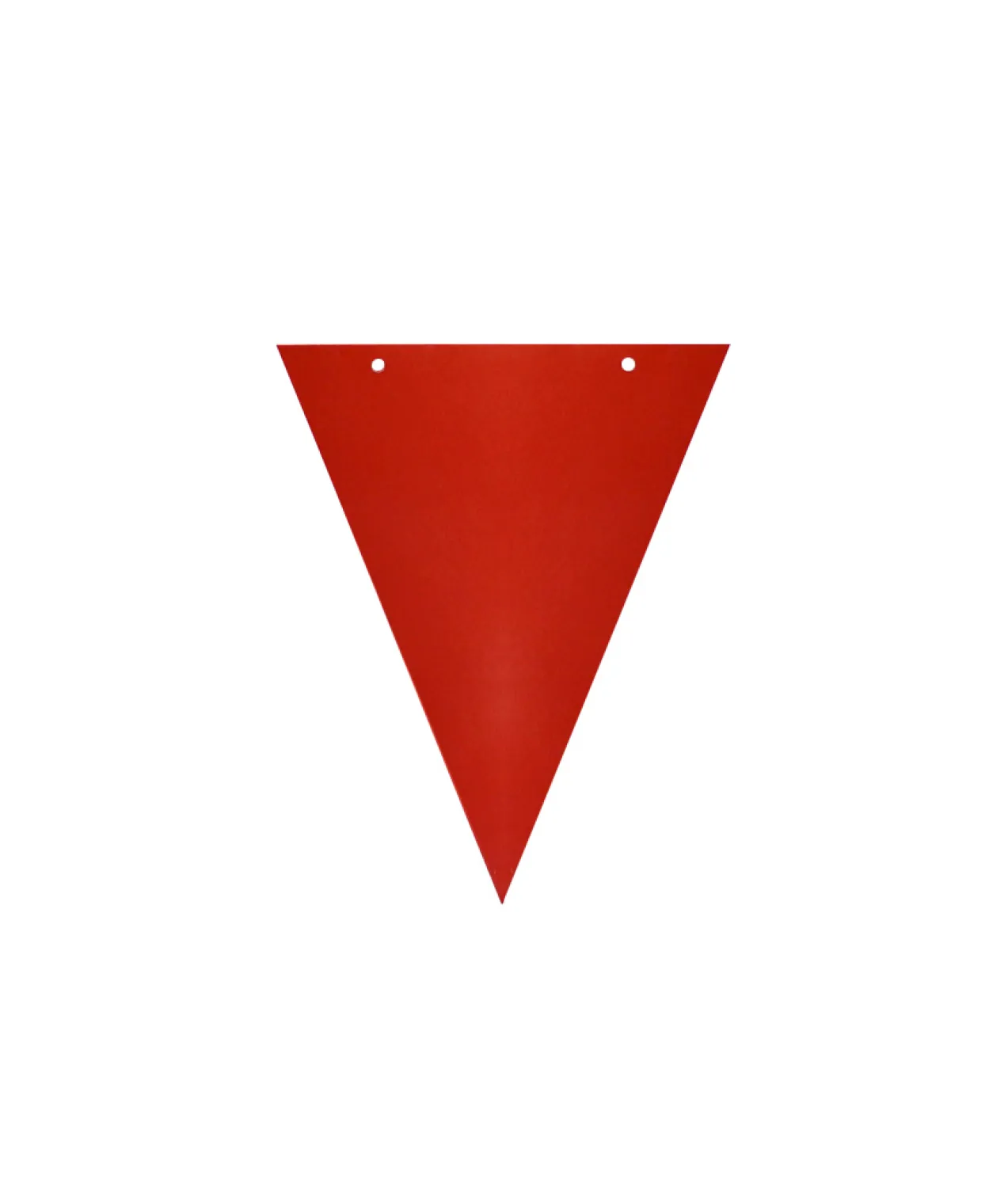 Paper Flag Banner With Ribbon Red 8pk