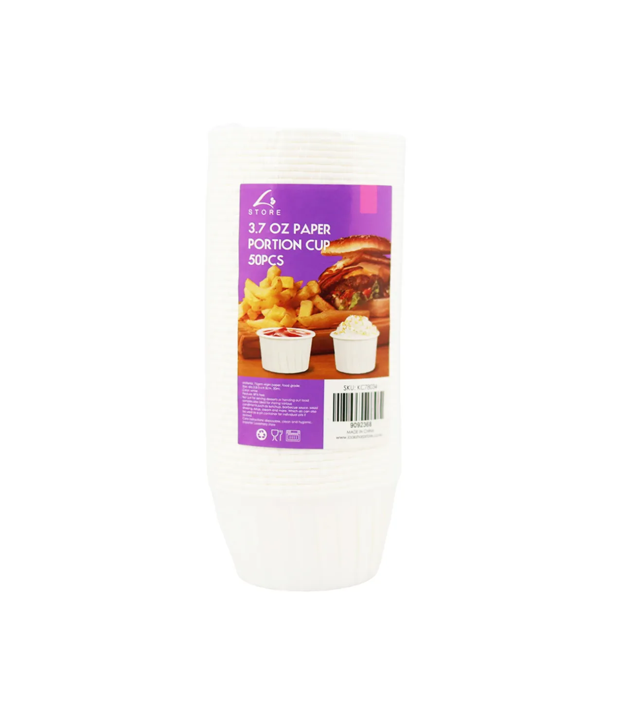 Paper Portion Cup 50pc 3.7oz