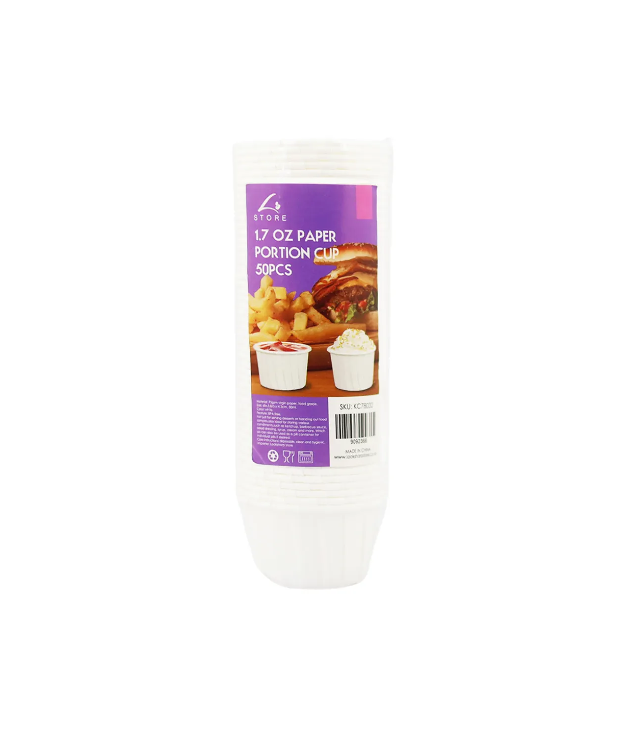 Paper Portion Cup 50pc 1.7oz
