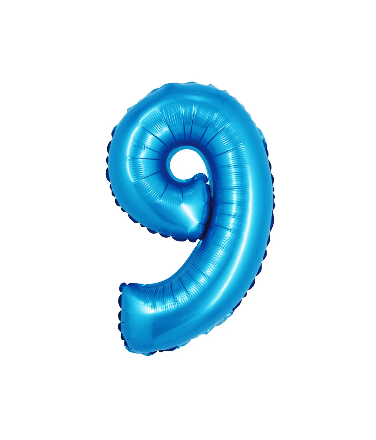 Pastel Blue Foil Number Balloon 9