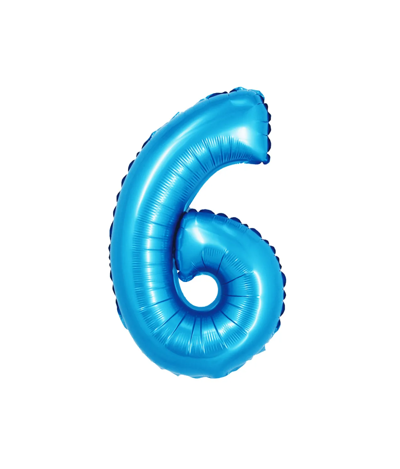 Pastel Blue Foil Number Balloon 6
