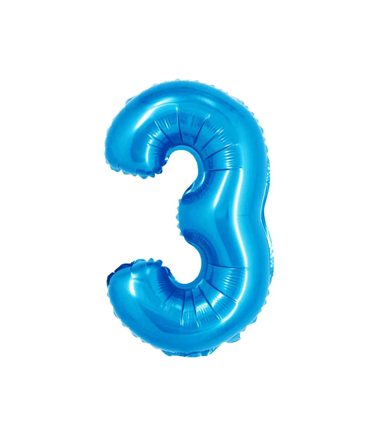 Pastel Blue Foil Number Balloon 3