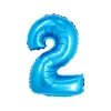 Pastel Blue Foil Number Balloon 2