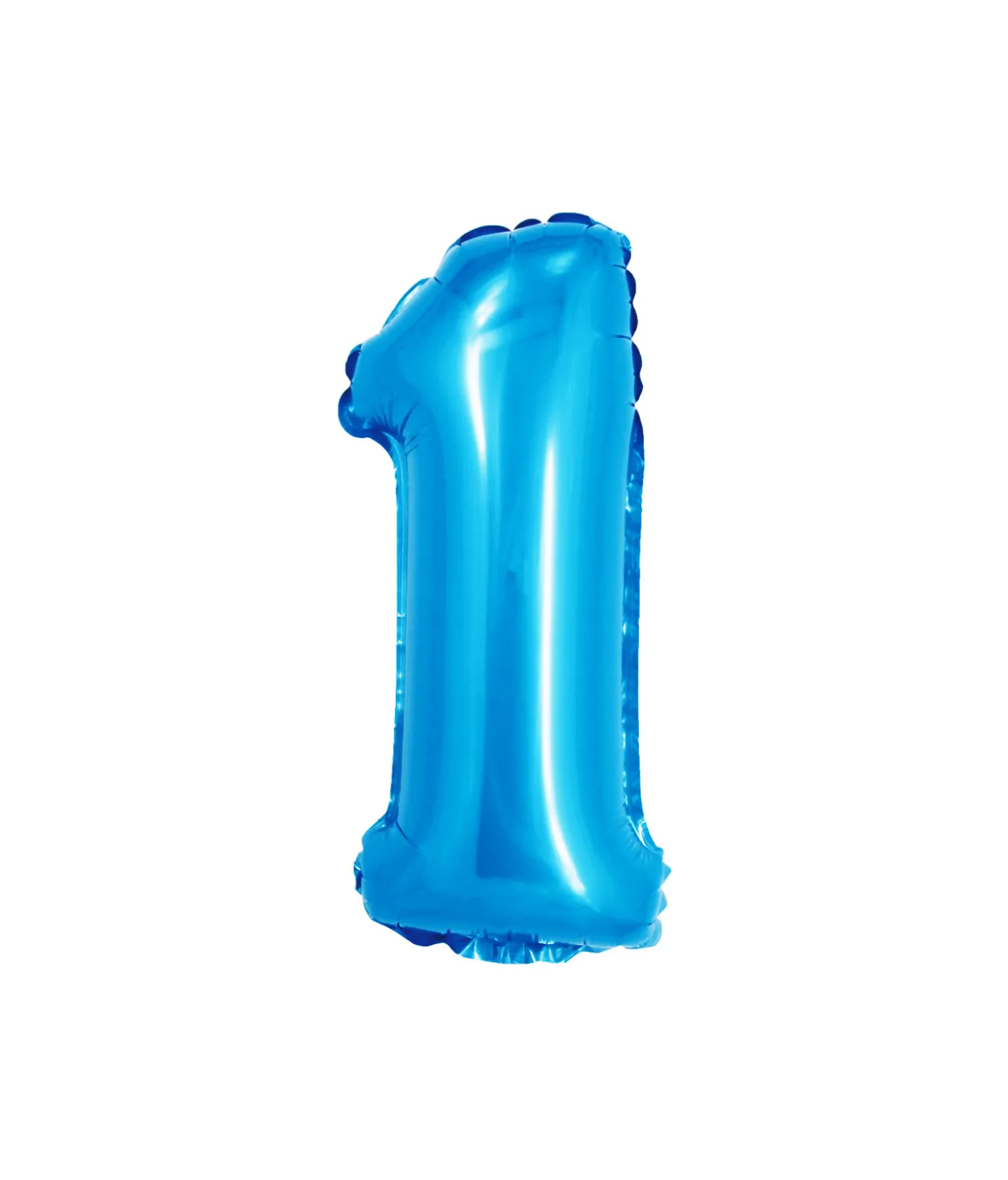 Pastel Blue Foil Number Balloon 1