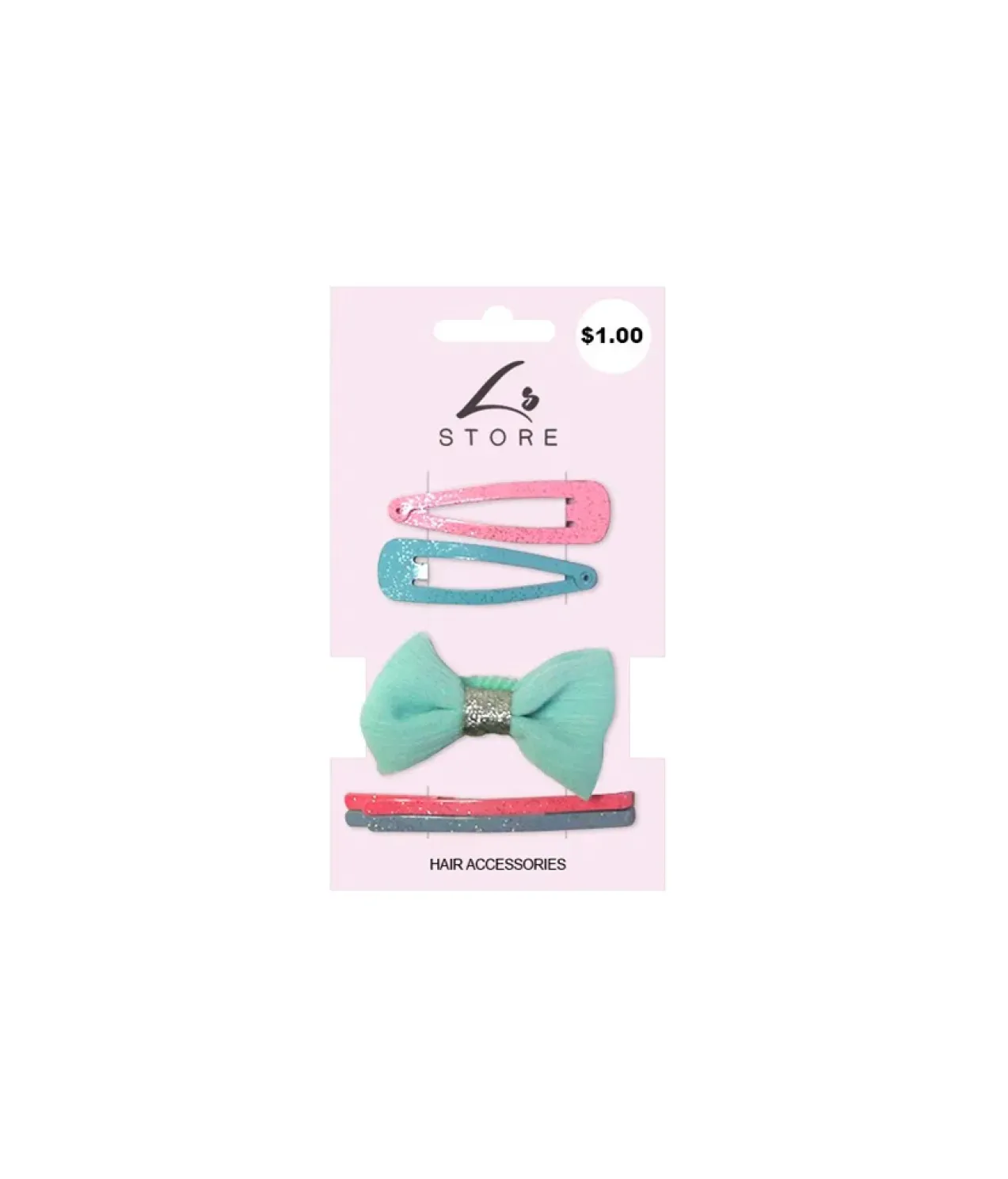 Pastel Blue Hair Set 5pc