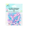 Pastel Brights Balls DIY Bead Ornament With White Rope 30g