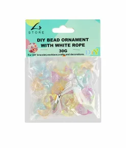 Pastel Dolphin DIY Bead Ornament With White Rope 30g