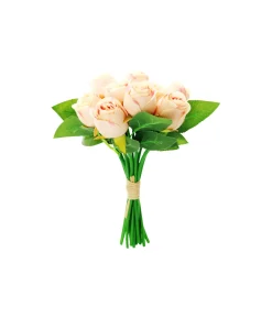 Peach Fragrance Rose 12 Head 24cm