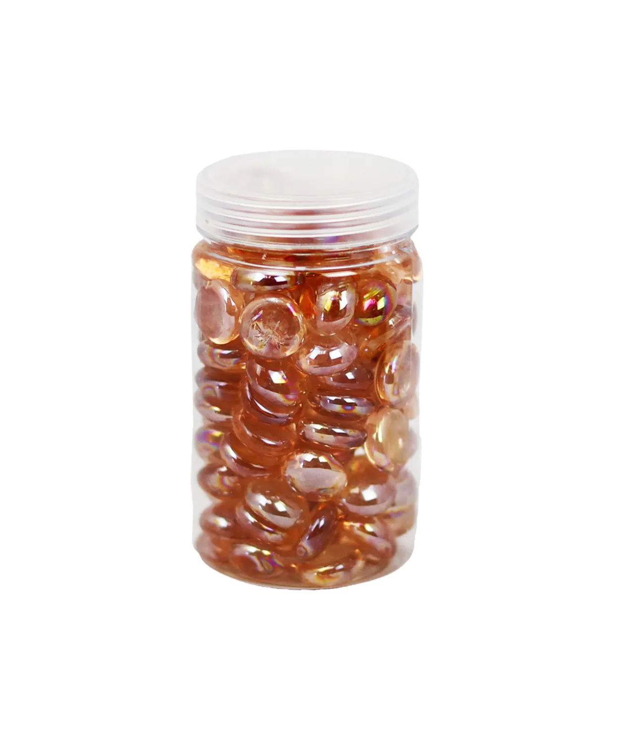 Peach Glass Gems 500g 17-19mm