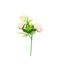 Peach Peony 2 Head 45cm