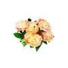 Peach Peony 5 Head 48cm