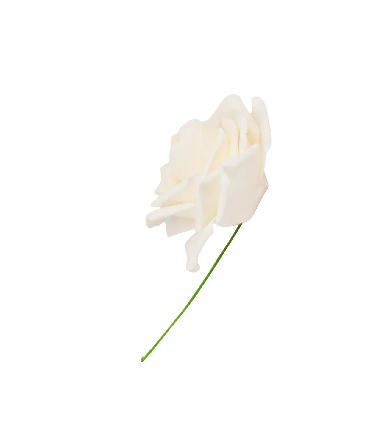 Peach Rose Artificial Craft Flower 6pc 10cm