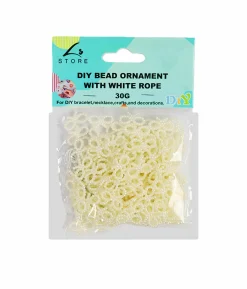 Pearl Butterfly DIY Bead Ornament With White Rope 30g