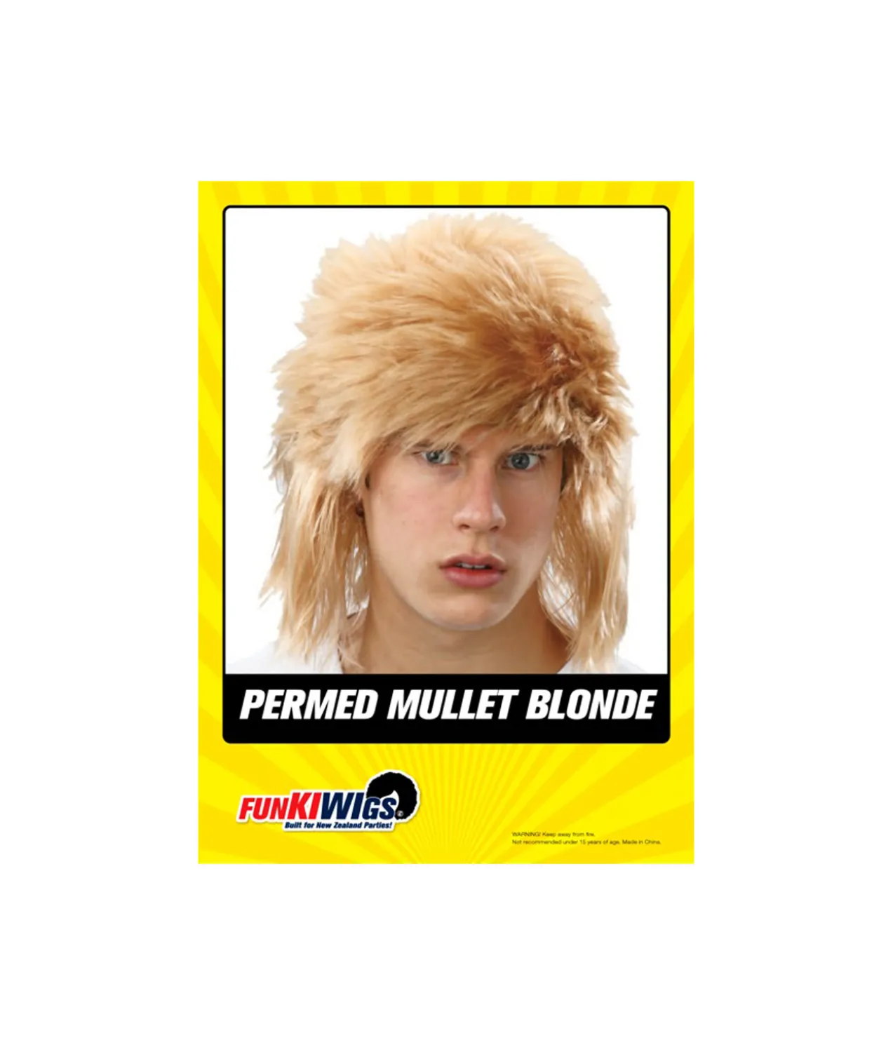 Permed Mullet Blonde