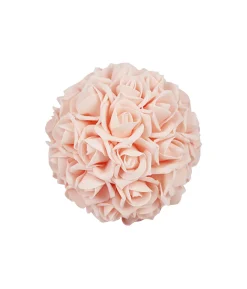Pink Artificial Craft Rose Ball 18cm