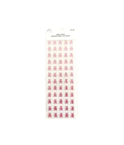 Pink Bear Rhinestone Stickers