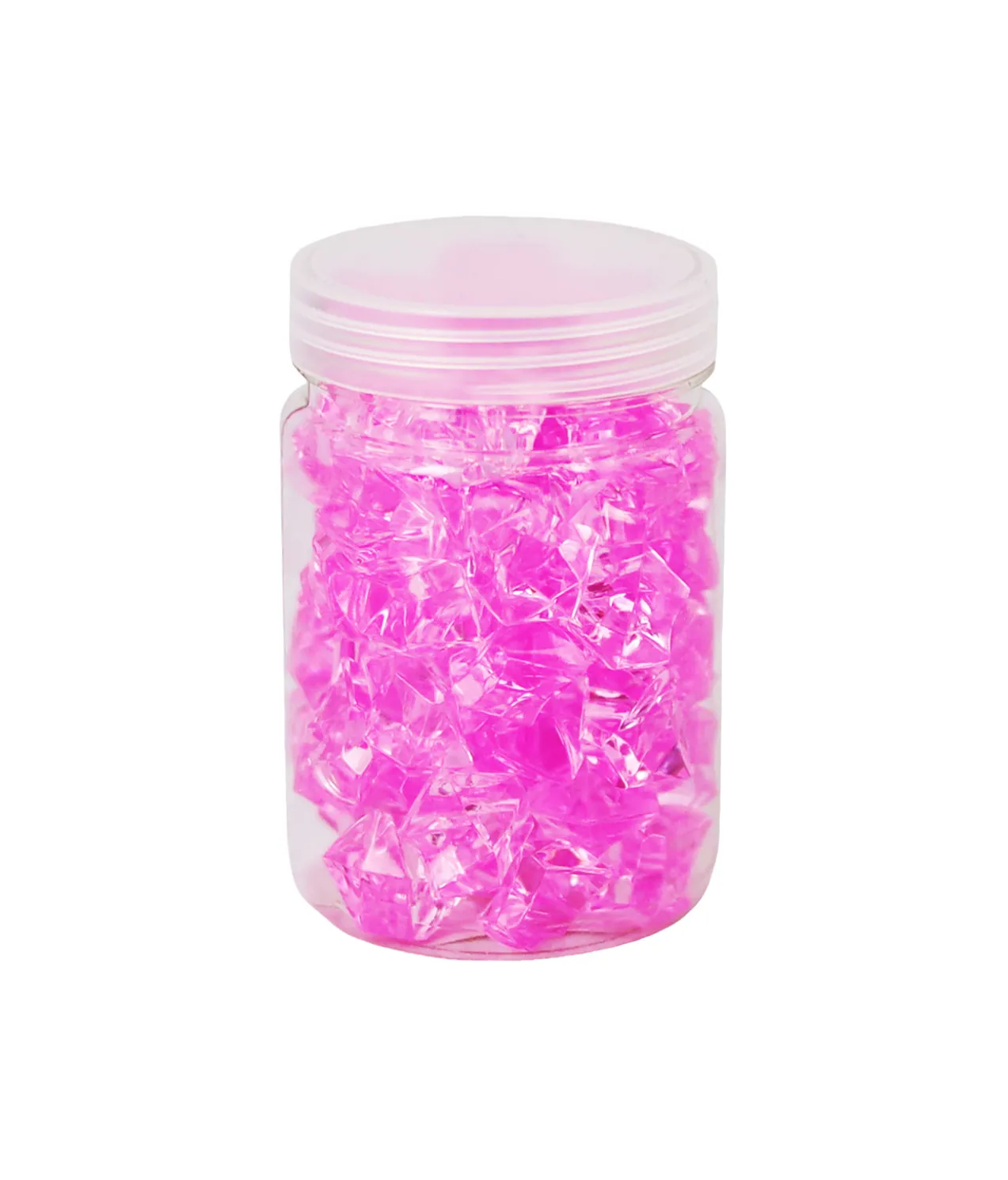 Pink Big Crystal Plastic Stone 160g