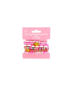 Pink Bracelet Set 6pc