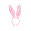 Pink Bunny Ears Plush Headband