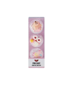 Pink Edible Baby Icing Decorations 6pk