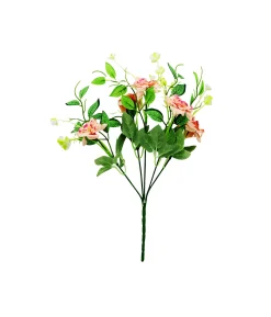 Pink Flowers 5 Heads 30cm