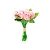 Pink Fragrance Rose 12 Head 24cm