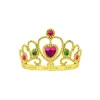 Pink Gem Gold Tiara Crown