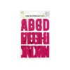 Pink Glitter Letter Stickers 26pc