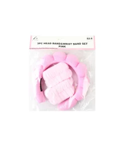 Pink Headband & Band Set 3pc