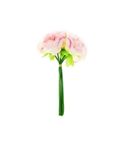 Pink 5 Head Peony Bunch 30cm
