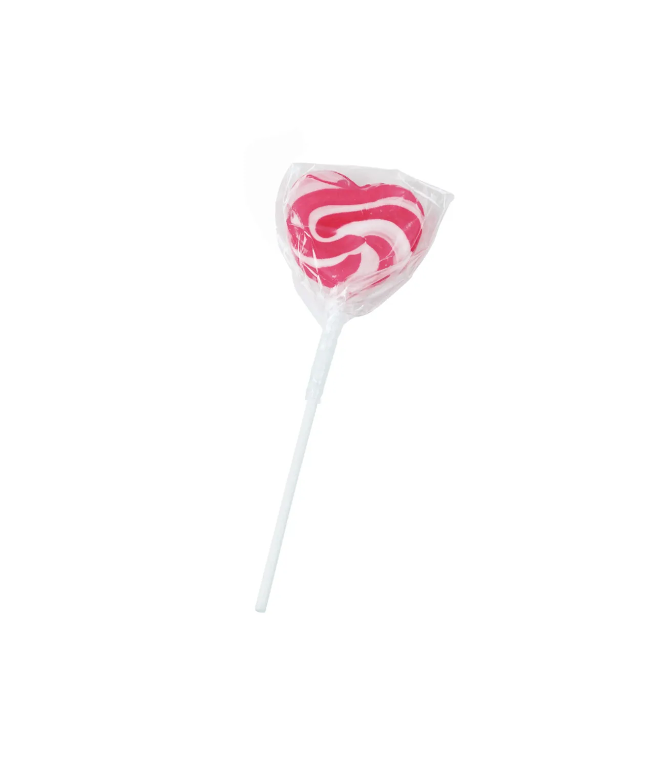 Pink Heart Swirly Pop 24pk