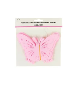 Pink Hollowed-out Butterfly String 1.8m