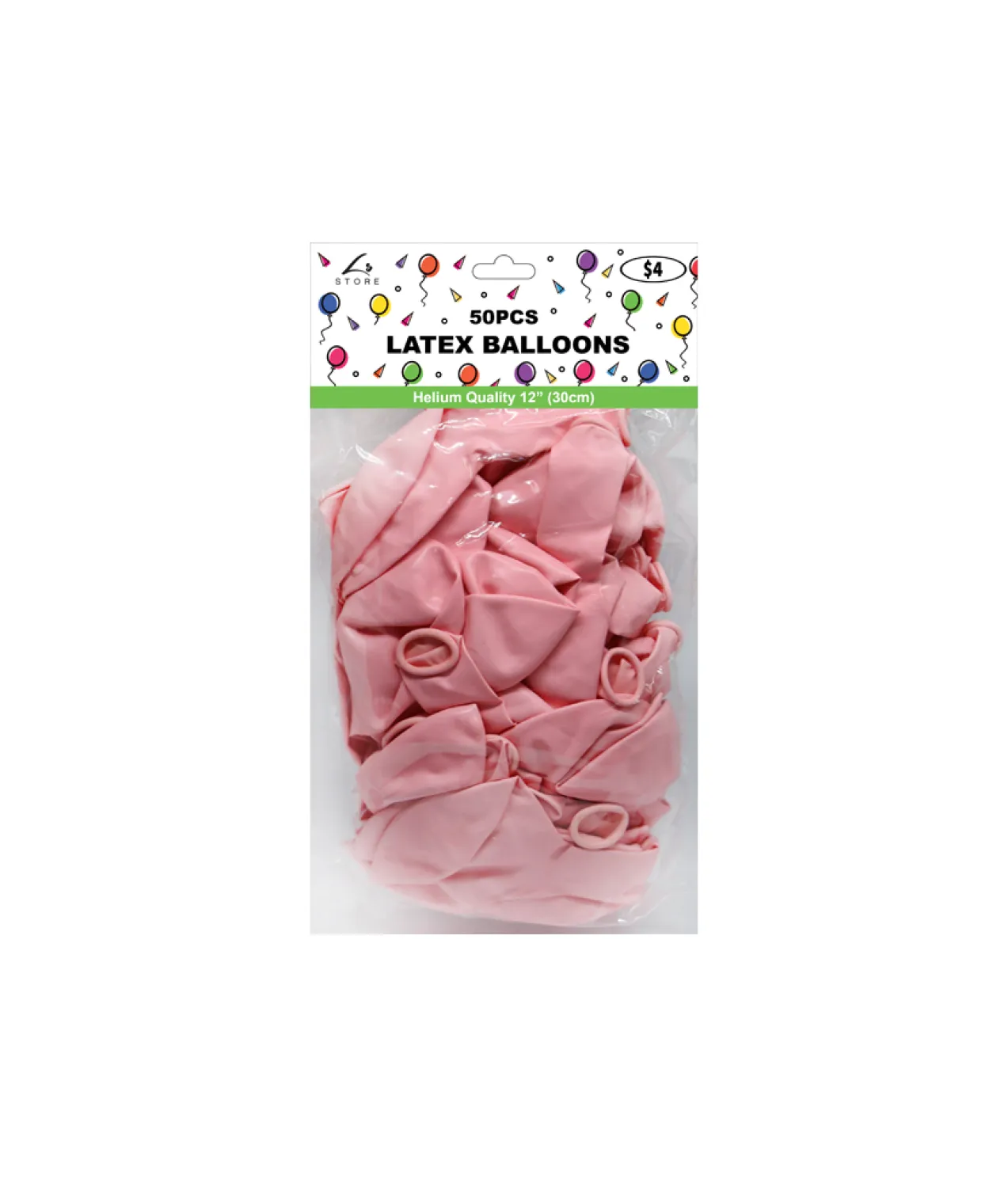 Pink Latex Balloons 12inch 50pk