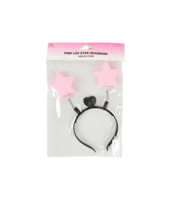 Pink LED Star Headband 20x23cm