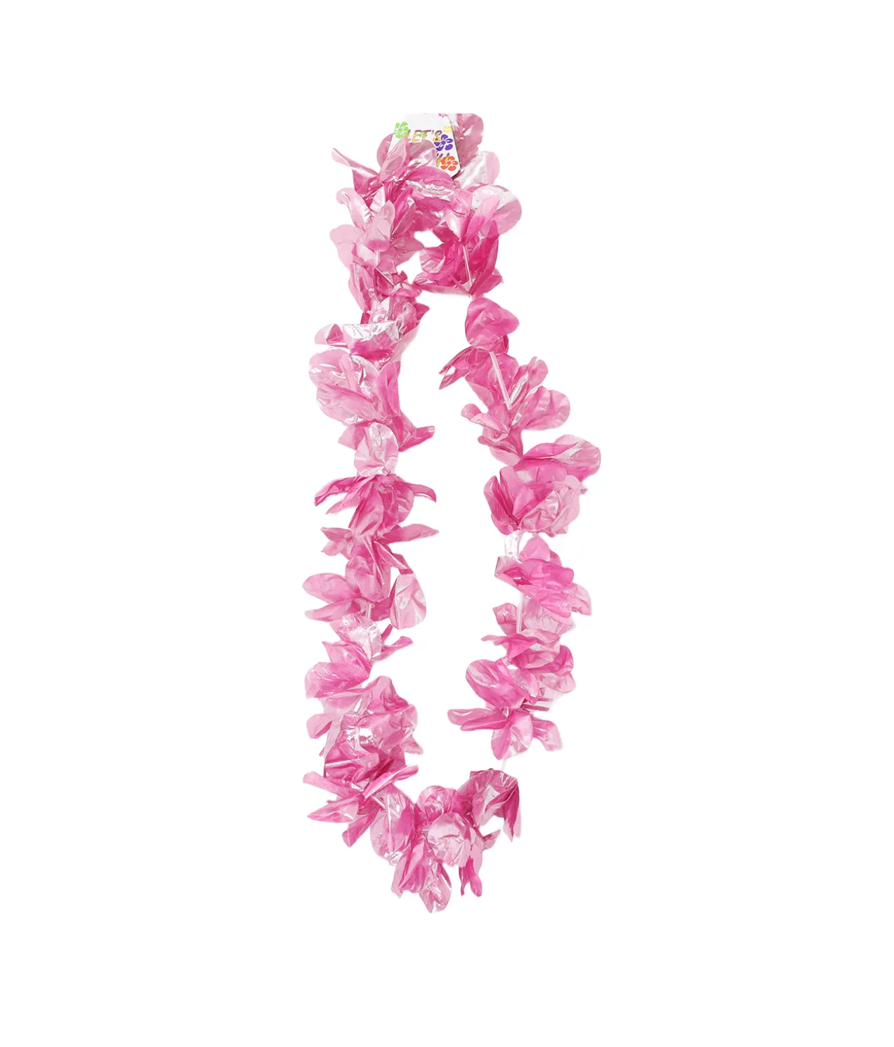Pink Metallic Flower Lei