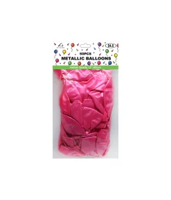 Pink Metallic Latex Balloons 12inch 50pk