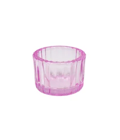 Pink Mini Colored Glass Candle Cup 5.5 x 3.7cm 1pc