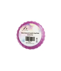 Pink Mini Colored Glass Candle Cup 5.5 x 3.7cm 1pc