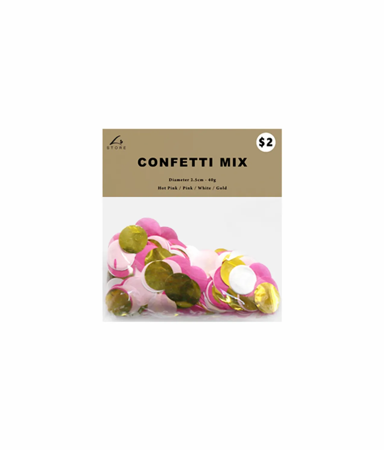 Pink Mixed Confetti 40g