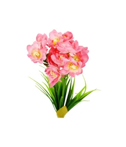 Pink Narcissus Flower 3 Heads 35cm