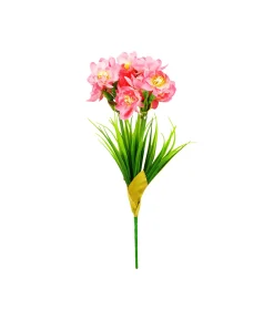 Pink Narcissus Flower 3 Heads 35cm