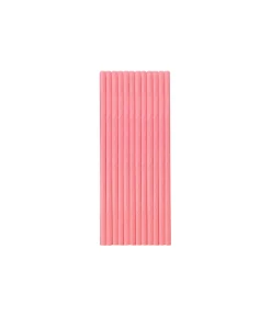 Pink Paper Straws 25pk
