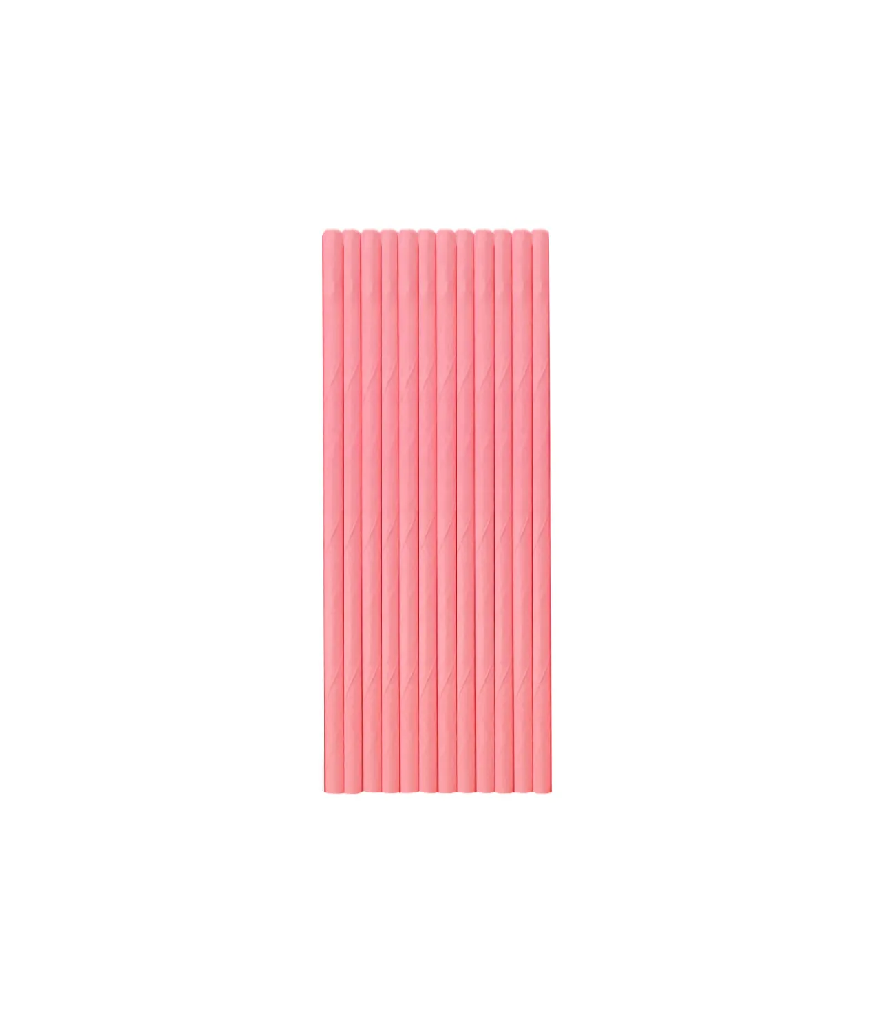 Pink Paper Straws 25pk